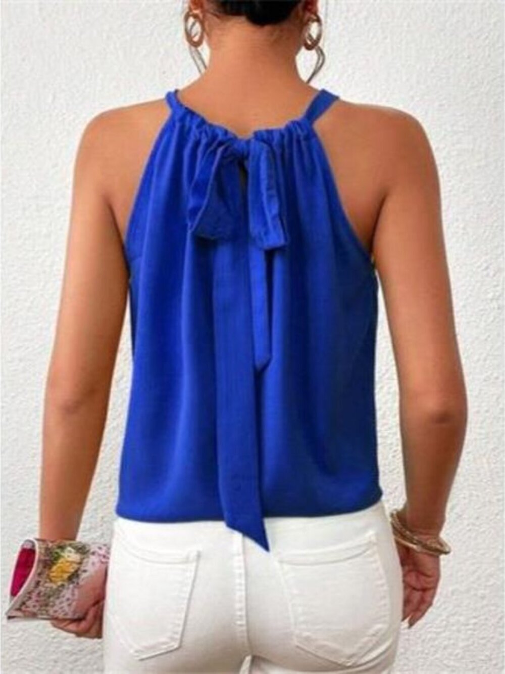 Solid Color Ruched Cami - Picture 4 of 14